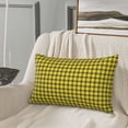 thumbnail image 5 of Xecao Yellow Checkered Plaid for Decorative Throw Pillow Case for Couch,Sofa or Bed Set,Pillow Cover for Sofa Home Decor Ideal Gift(Pillow core not included)-14"x20", 5 of 6
