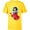 Yellow, variant on Disney Snow White Stylized T-Shirt - Short Sleeve T-Shirt for Kids - Customized-Red