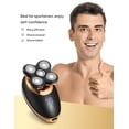 thumbnail image 3 of Electric Shavers for Men - 5 In 1 Bald Head Shavers for Men, 5D Floating Cordless USB Rechargeable Rotary Razor Multifunctional Grooming Kit Beard Trimmer Waterproof Wet and Dry with LED Display, 3 of 9