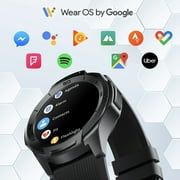 Ticwatch S2, Waterproof Smartwatch with Build-in GPS for Outdoor Activities, Wear OS by Google, Compatible with Android and iOS (Midnight)