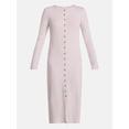 thumbnail image 5 of Scenario Women's Cardigan Midi Dress with Long Sleeves, Sizes XS-XXXL, 5 of 5