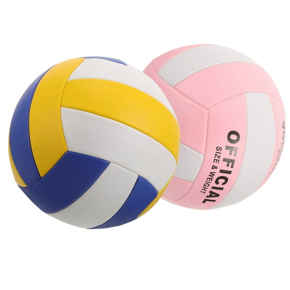 LULULION 2Pcs Volleyball Soft Indoor Sports Ball Assorted Colors for Training and Entrance Examination Use