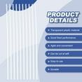 thumbnail image 3 of Uxcell 30Pcs Transparent Plastic Boning 10 Feet Clear Corset Strip Bone(5mm 1/5" WIDE), 3 of 8