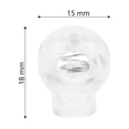 thumbnail image 2 of FENGGUIQU 50Ud Ajustables Transparentes Para Cordones Y Accesorios Deportivos DIY, 2 of 8
