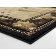 thumbnail image 3 of MDA Home Wild Life Brown Polypropylene Area Rug - 3'9'' x 5'9'', 3 of 6