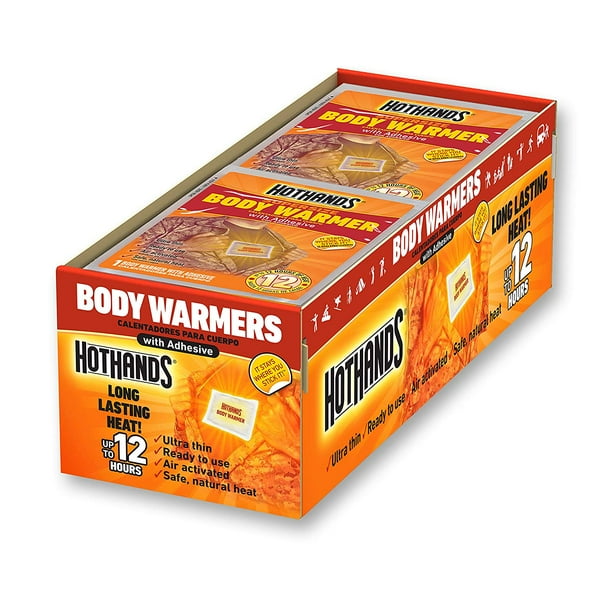 HotHands Adhesive Body Warmers Up to 12 Hours of Heat 40 Individual