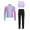 Purple, variant on Alvivi Kids Girls Ice Skating Sport Outfit Long Sleeve Jacket  Tank Top   Pants Training Clothes Set Black 6