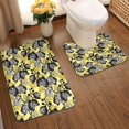thumbnail image 2 of Yiaed Orchids Flowers Print Bathroom Mat Set 2 Pieces Mat Anti-Skid Pad Ultra Soft and Absorbent Bathroom Bath Mat Contour Bath Rugs for Toilet Base, 2 of 6