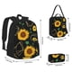 thumbnail image 2 of Disketp Sunflowers3 Mochila Estampada de Gran Capacidad con Lonchera y Estuche, Set de 3 Piezas para Estudiantes, 2 of 7