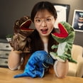thumbnail image 2 of Marioneta de mano de dinosaurio de peluche T-rex Juguete de peluche Boca abierta móvil para regalo de juego de rol creativo para niños pequeños en cumpleaños Navidad, 11.8in oso de fresa  Juguete, 2 of 3