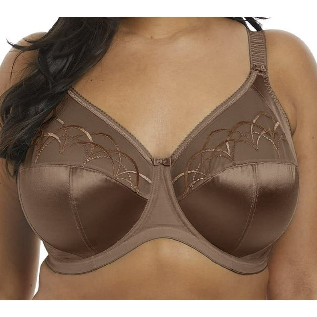 Elomi Womens Cate Underwire Full Cup Banded Bra, 36GG, Pecan