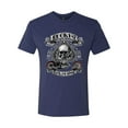 thumbnail image 2 of Lucky 7 Live to Ride Bikes Booze Broads USA Est 1903 | Mens Fashion Premium Tri Blend T-Shirt, Vintage Navy, 2XL, 2 of 4