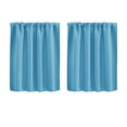 thumbnail image 2 of 30"x24" Half Window Curtain, Rod Pocket Kitchen Curtain, Short Blackout Curtain for Small Window, 2 of 4