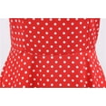thumbnail image 5 of Women Vintage 50s 1950s Dress Square Neck A-line Dress Polka Dot Print Rockabilly Swing Evening Party Cocktail Dresses, 5 of 5