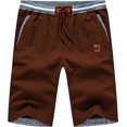 thumbnail image 1 of Yundobop Mens Shorts Casual Adjustable Drawstring Elastic Waist Slim Shorts, 1 of 7