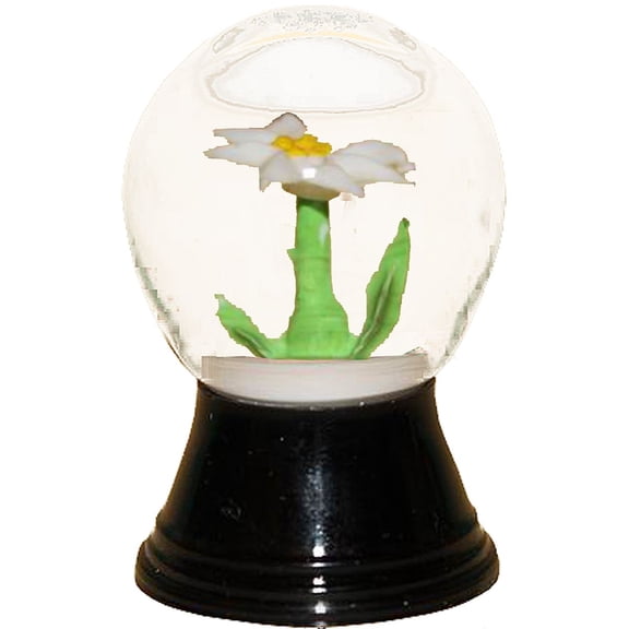 Alexander Taron 1.5" Black and Green Perzy Edelweiss Mini Snow Globe