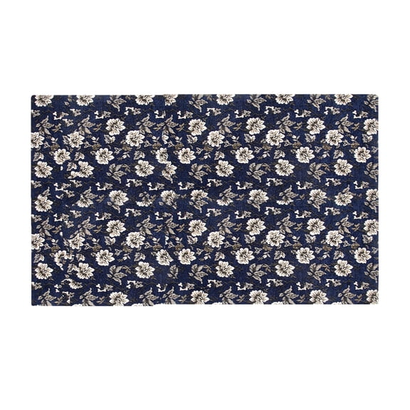 Home Weavers Festoon Accent Rug Living Room Rug, Machine Washable Area Rugs, Rug For Living Room, Non Slip Accent Rugs, Soft Foldable Indoor Floor Rug, Easy To Clean, 2'5" x 4'1", Blue