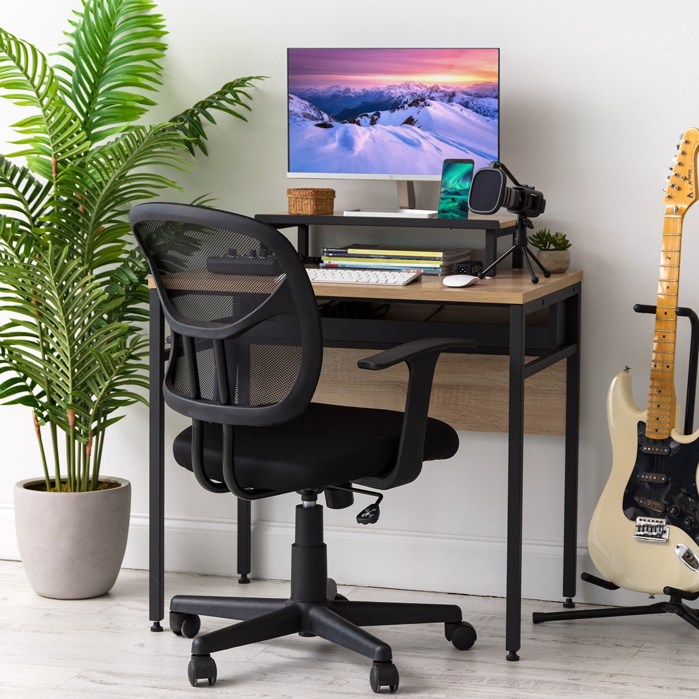 IRIS Office Computer Desk With Monitor Stand, Organizer and Cable Tray