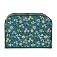thumbnail image 2 of Goofa Floral Print Toaster Cover 4 Slice, Four Slice Bread Machine Cover Quilted Toaster Covers Bread Maker Cover Kitchen Appliance Cover, 2 of 7