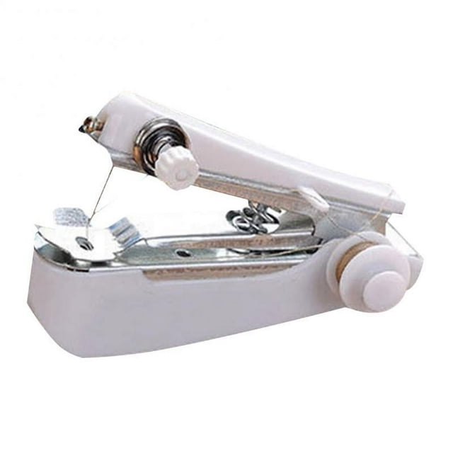 Mini Sewing Machine Portable Small Manual Sewing Machine Household Simple Handheld Needlework Manual Sewing Clothes Fabric