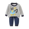 thumbnail image 2 of Cowsor Toddler Baby Boys Girls Thanksgiving Outfit Cartoon Patterns Long Sleeve Crewneck Sweatshirts Pants Infant Fall Winter Outfits, 2 of 5