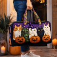 thumbnail image 4 of Halloween Yoga Bag for Women with Padded Carryall, Multicolor Festive Luggage for Ladies, Spooky Holiday Gift, 4 of 4