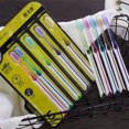 thumbnail image 4 of 5Pcs Family Pack Toothbrushes Fashion Colors Deep Cleaning Ultra Fine Bristles Ergonomic Brush Handle Tooth Brushes, 4 of 7