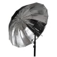 thumbnail image 1 of Fotodiox Umbrella-50in-Blk-Slv 50 in. Pro 16-Rib Parabolic Umbrella, Black & Silver, 1 of 1