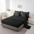 thumbnail image 5 of Feelyou Adult Boho Snake Comforter Set 7pcs, Black Grey Damask Flower Full Bedding Set, 5 of 8