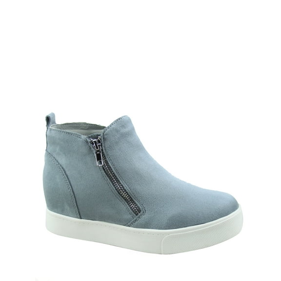 Taylor Women's Round Toe Side Zip Hidden Wedge Booties Sneaker Shoes