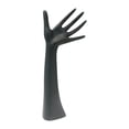 thumbnail image 2 of Estante de almacenamiento de joyas con forma de mano de maniquí, de resina, minimalista, versátil, para exhibir anillos, organizador de joyas para Negro, 2 of 8