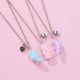 thumbnail image 4 of Collar de la amistad, collar de mejor amiga para 3 niñas, collares magnéticos con colgante de corazón a juego para hermana, 4 of 5