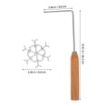 thumbnail image 2 of EIMELI 1 Set Timbale Iron Set Frying Snack Mold With Handle Snowflake Shaped Cookie Press Mold Funnel Cake Maker Kit For Timbale, 2 of 8