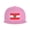 Pink, variant on Flat Bill Snapback Hats for Men Women Austrian Flag Hip Hop Style Plain Baseball Cap Black