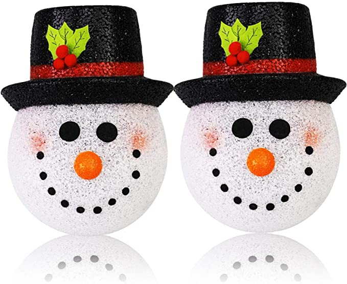 2 Pack Snowman Porch Light Covers, Christmas Holiday Light Cover, Outdoor Christmas Decorations