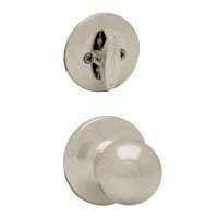 - Kwikset 604P Polo Knob Interior Pack For Single Cylinder Handlesets, Satin Ni