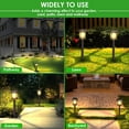 thumbnail image 4 of Solar Outdoor Lights, 12 Pack Solar Pathway Lights Waterproof, Landscape Lighting for Path Walkway Lawn Garden Yard Outside Décor, Black, 4 of 4
