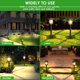 thumbnail image 4 of Solar Outdoor Lights, 12 Pack Solar Pathway Lights Waterproof, Landscape Lighting for Path Walkway Lawn Garden Yard Outside Décor, Black, 4 of 4