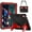 Black+red, variant on REQO Compatible with iPad (A16) 11th/10th Generation 11"/10.9'' 2025/2022 case, Hybrid Shockproof Rugged Case for Kids with Kickstand, Shoulder Strap
