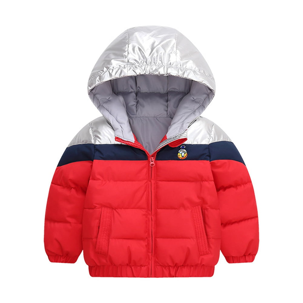 GYRATEDREAM Baby Boys Winter Jackets with Hooded Toddler Patchwork Warm ...
