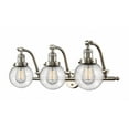 thumbnail image 1 of Innovations 3-LT LED Beacon 25.5" Bathroom Fixture - Brushed Satin Nickel - 515-3W-SN-G204-6-LED, 1 of 1
