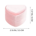 thumbnail image 2 of Caja de almacenamiento para anillos en forma de corazón, ideal para ceremonias de boda, propuestas y compromisos., 2 of 7