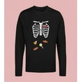 thumbnail image 5 of Old Glory Womens Candy Halloween Skeleton Baby Long Sleeve Graphic T Shirt, 5 of 6