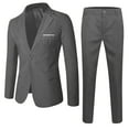 thumbnail image 3 of Hiijoy Big Boys Formal Suit Long Sleeve Blazer Pants Wedding Party Outfits, Sizes 13-14Y, 3 of 3