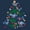 Blue Cove, variant on Toddler Girls' Christmas Graphic Tee with Long Sleeves, Sizes 12M-5T