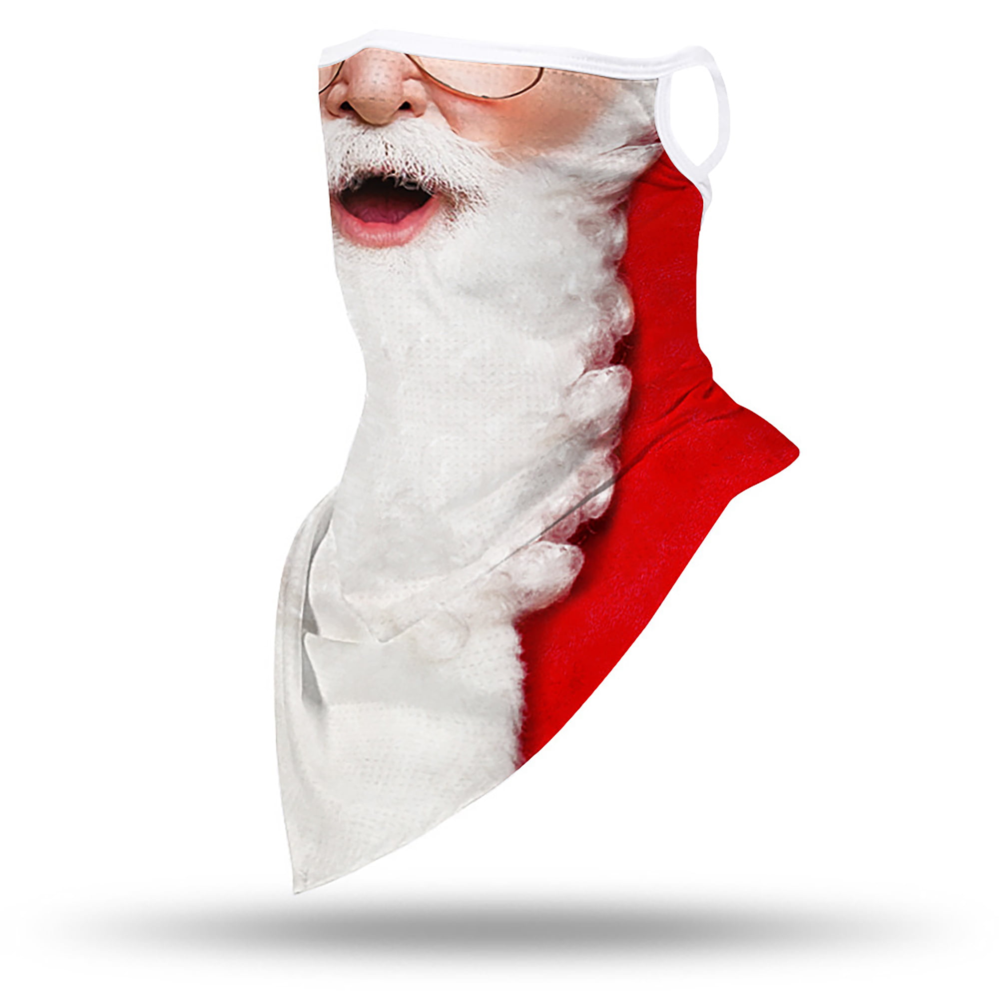 Christmas Half Face Mask Santa Xmas Party Balaclava Bandana Neck Tube Scarf  US 