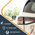 thumbnail image 4 of Magnet Me Up Support Uterine Cancer Survivor Peach Ribbon Magnet Decal, 3.5x7 In, Vinyl Automotive Magnet, 4 of 7