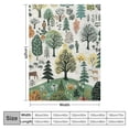 thumbnail image 4 of Orinice Forest Trees Man Warm Lightweight Blanket Soft Fleece Blankets Throw Blanket All Seasons Decor Gift 40x50in, 4 of 6