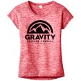 thumbnail image 1 of Camiseta para mujer Gravity Outdoor Co. Posicharge Heather - Logo negro - Deep Red - L Gravity Outdoor Co. Camiseta de manga corta, 1 of 1