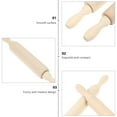 thumbnail image 6 of 2 Pcs Wooden Bowl Toy Portable Rolling Pin Dough Roller Toys Children’s DIY Baking Tool Kid, 6 of 6